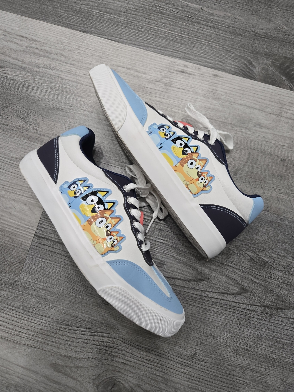 Ground Up Bluey Women's Low Top Sneakers featuring colorful rubber - Picture 2 of 7
